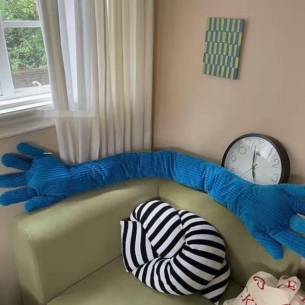 Almofada/travesseiro decorativo 160 cm de vento nórdico Palm azul kawaii long strip dakimakura em casa decoração de sala de estar corpo grávida