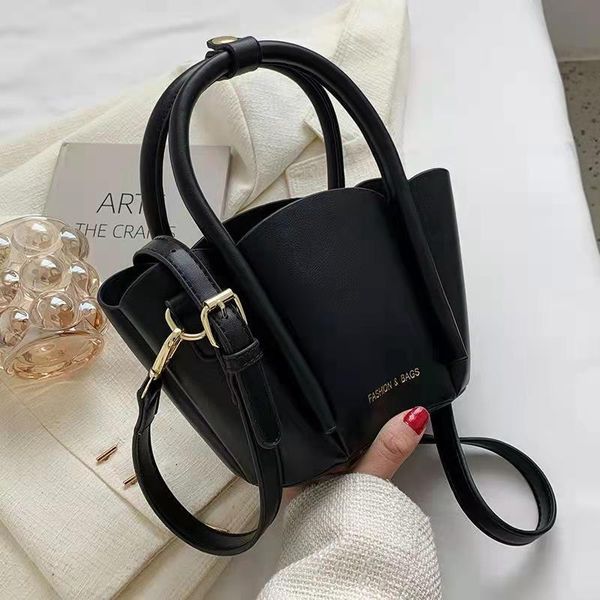 

ladies large capacity ladies handbag solid color leather shoulder shopping bag designer sac a main handbag