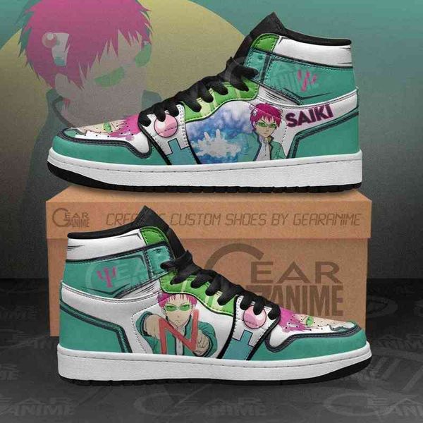 

kusuo saiki sneakers custom k anime shoes, Black