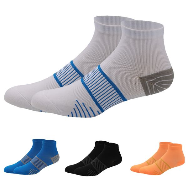 

designer summer sports socks men's quick-drying cycling marathon running socks sweat-absorbing breathable professional badminton sock w, Black