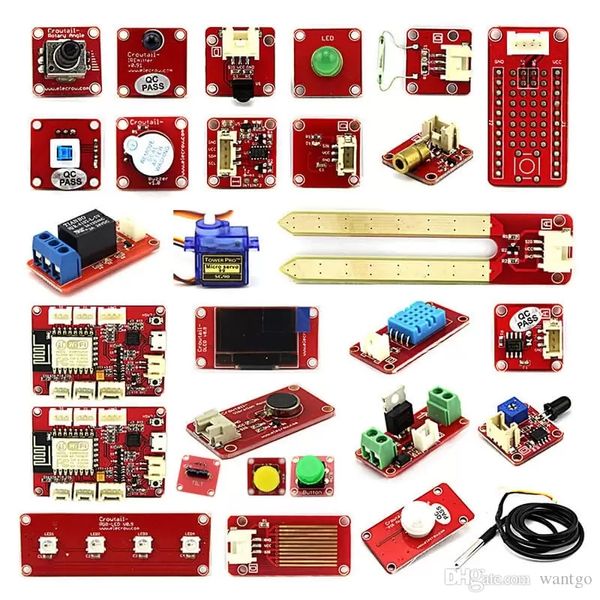Circuiti integrati ESP8266 NodeMCU IOT Kit Applicazioni Smart Home fai-da-te Modulo WiFi esp8266 wireless con 27 tipi di interfaccia Crowtail