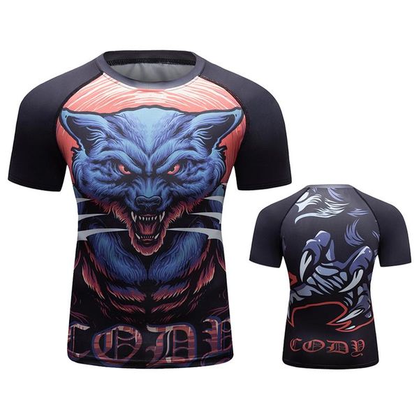 Мужские футболки Cody Lundin 2022 Лето с коротким рукавом Rashguard Rashguard Pattern Установка