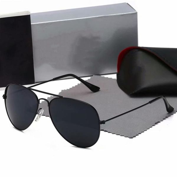 

men women sunglasses vintage pilot brand sun glasses band uv400 bans ben sunglasses with box and case 025334s, White;black