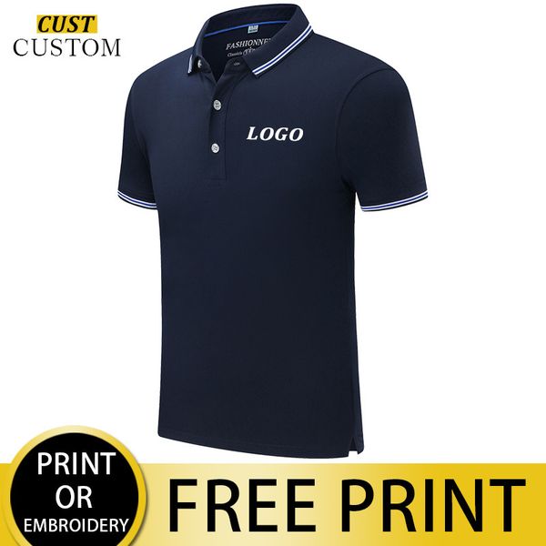 Polo Summer Shirts Business Casual Custom Custom Company Men and Women Uniform 220712