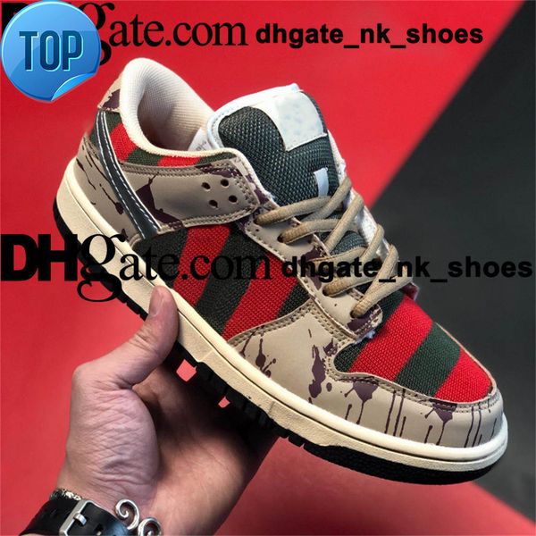

designer dunksb low men freddy krueger man run women sb casual trainers sneakers shoes dunking sports 35 313170 202 eur 46 runners size us 5, Black