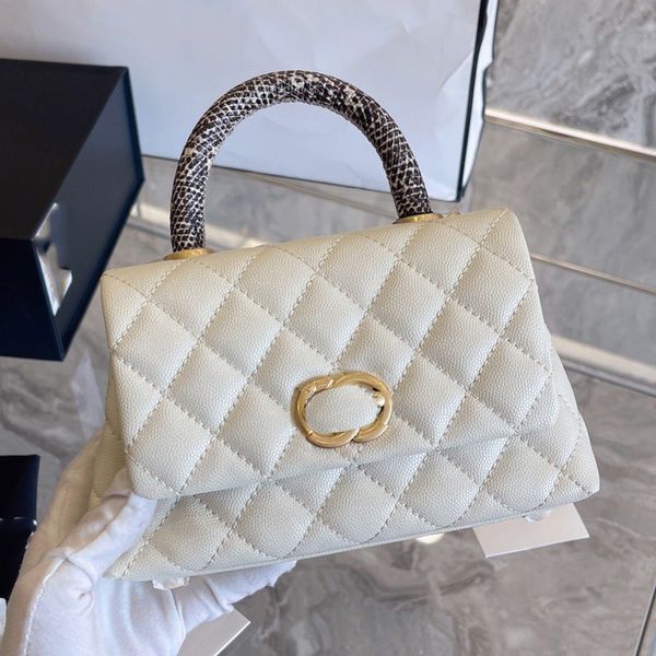 

22ss retro totes bags luxury designer classic leather premium serpentine design crossbody elegant commuter gentle fashion shoulder satchel w