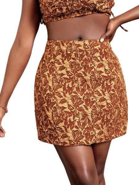 

sxy jacquard zip back skirt p2ob#, Black