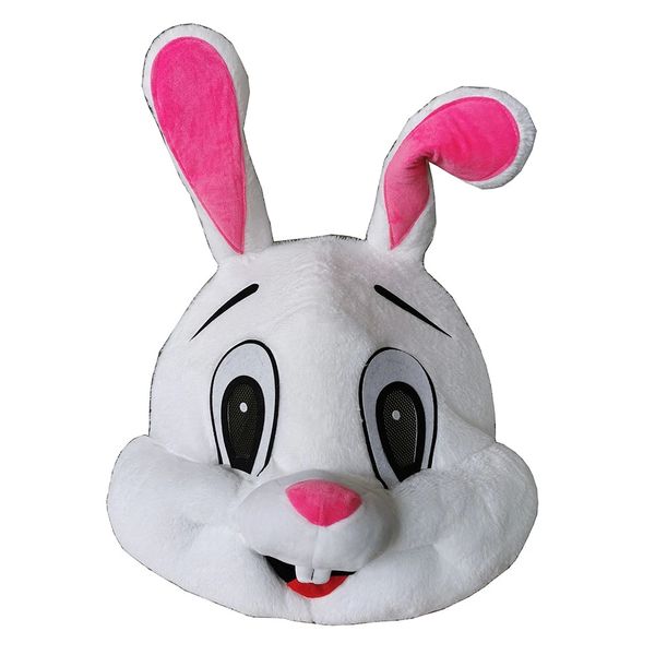 Maschera testa di animale - Costume da coniglietto pasquale Costume da coniglio in peluche per feste