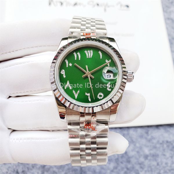 

mens ladies universal automatic mechanical watch 36mm all stainless steel swim watch sapphire luminous sports designer watches montre de lux, Slivery;brown