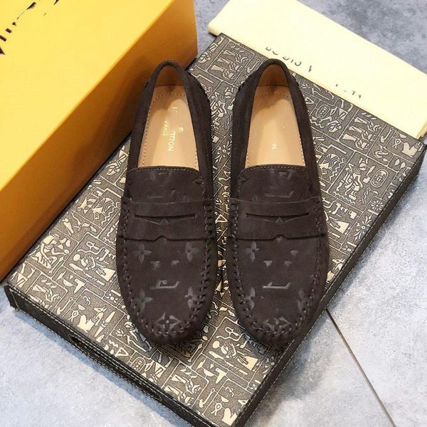 A1 Herren-Loafer, hochwertige Luxus-Designer-Schuhe aus echtem Leder, flache Herrenschuhe, leichte Fahrschuhe, Größe 6,5–11
