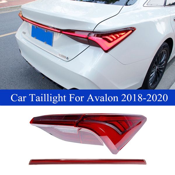 Luz da cauda do spoiler do tronco traseiro do carro para a Toyota Avalon 2018-2020 Assembléia Taillight LED Luzes dinâmicas de luzes dinâmicas Auto Acessórios Lâmpada