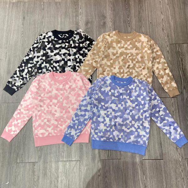 

brand women's knitted sweatshirts floral designed round neck pullover f216, Black