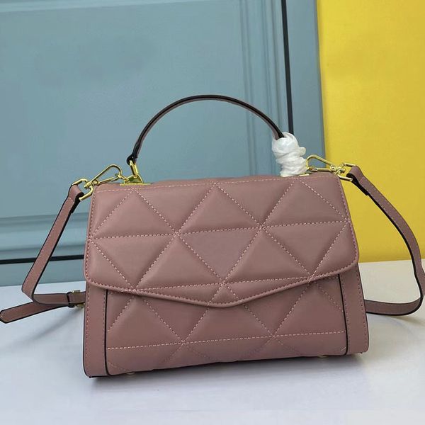 

7a 2022 lady shopping bags fashion handbags women totes genuine leather classic shoulder bags glossy metal letters designer handbag carry pu
