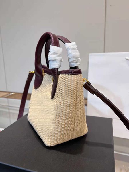 

2022 spring and summer new woven bag removable shoulder strap fashion sporty straw bags mini pochette q042