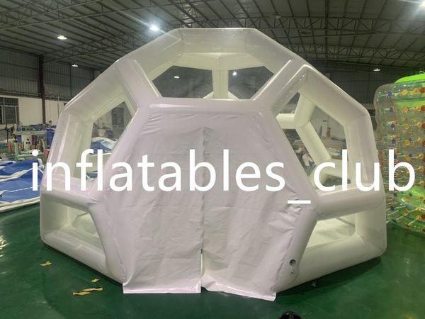 Bella tenda gonfiabile della struttura di calcio con la tenda ermetica dell'igloo della pompa per il matrimonio all'aperto della casa della cupola della bolla chiara