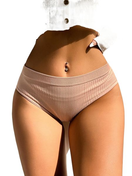 

solid simple panty z95o#, Black;red