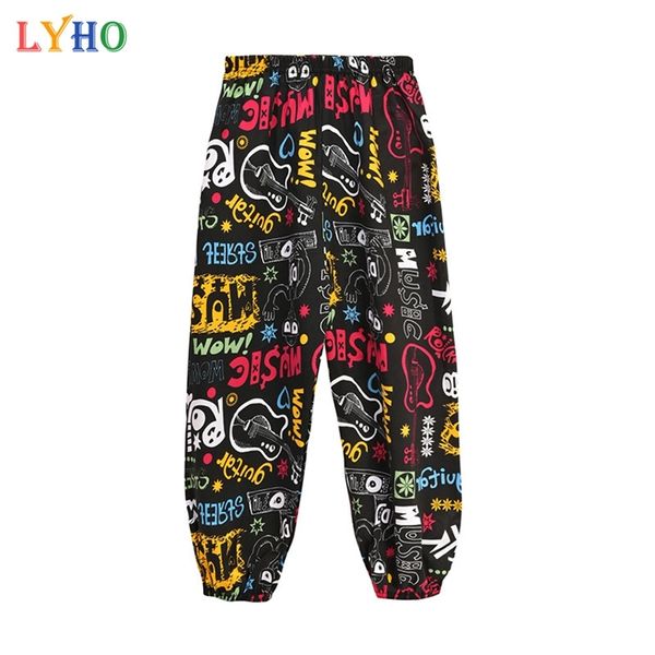 

fashion kids pants girls clothes boy clothing family matching outfits women loose lantern trousers cotton silk 220808, Blue