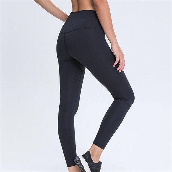

women sports pant tummy control shapewear woman 7/8 pant stretch fabric super quality pant sports leggings 210820, Black