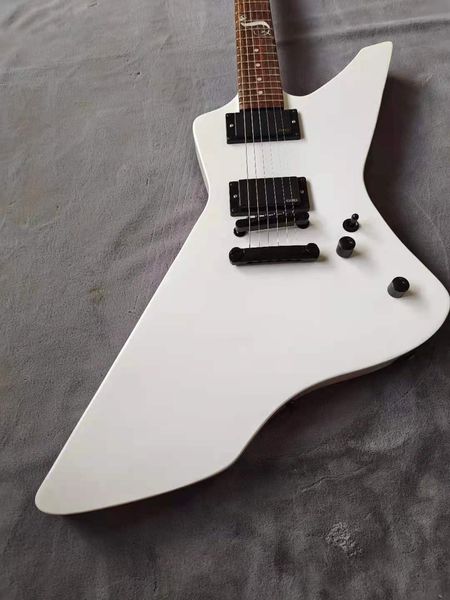 

high-quality electric guitar, flying guitar, white, snakebyte, in stock