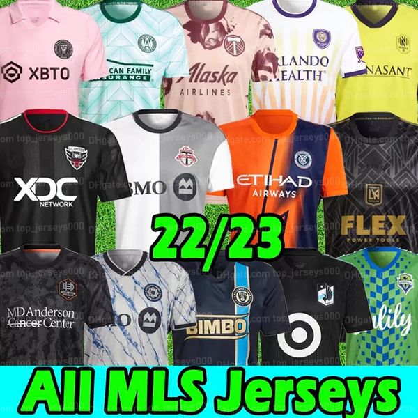 

22 23 portland timbers houston dynamo soccer jersey 2023 montreal inter miami lafc higuain washington dc atlanta d.c. charlotte mls nashvill, Black;yellow