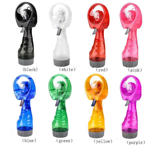 

water spray cool fan handheld electric mini fan portable summer cool mist maker fans party favor sea shipping de533