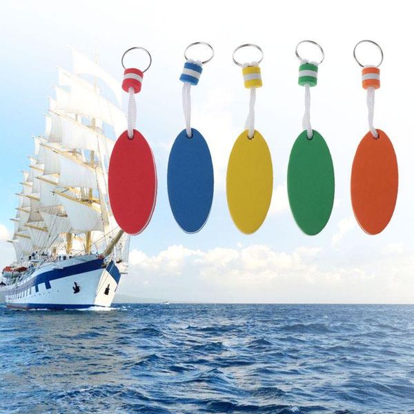 Schlüsselanhänger Farben Schaum schwimmender Schlüsselanhänger Ovaler Form Floater Schlüsselanhänger für Bootfahren Angeln Surfen Segeln Outdoor SportsKeychains