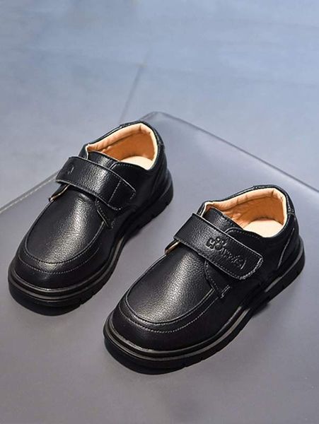 

boys hook-and-loop fastener flats she02, Black;grey