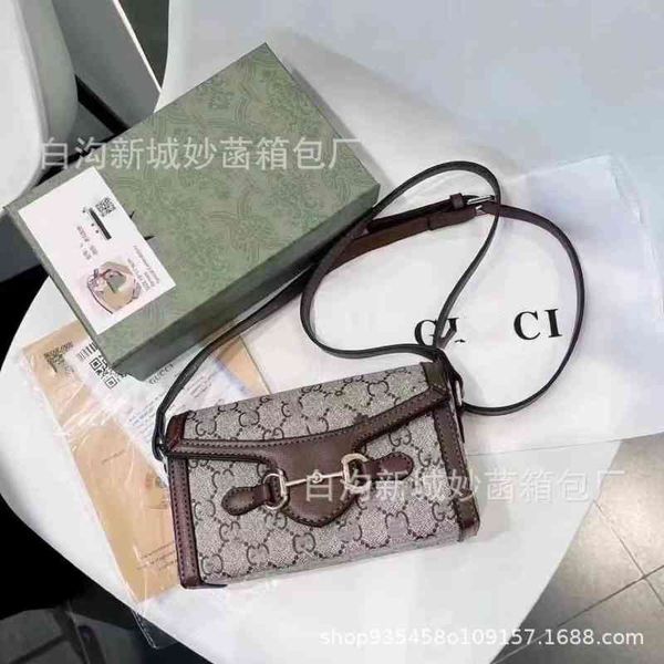 

2022 new g family box bag mini printed mobile phone bag horizontal single shoulder messenger casual women's bagluxury style