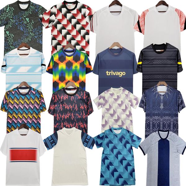 

2022 training soccer jerseys equipment 22 23 pre match football shirt men kits uniform suit maillots de foot fans version t-shirts, Black;yellow