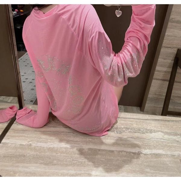 

women's t-shirt designer chaopai 22 early spring new diamond printing cross round neck short sleeve t-shirt simple atmospheric 0t98, White