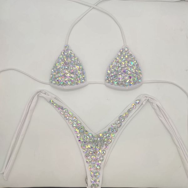 

venus vacation rhinestone bikini set diamond swimwear sexy women bathing suit new style bling stones beachwear