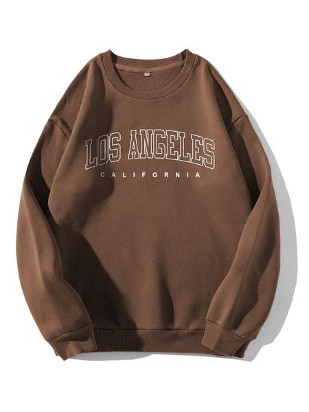 

letter graphic thermal pullover f7eg#, Black