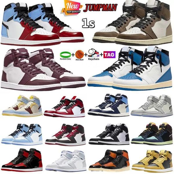 

jumpman 1 hombres mujeres zapatos de baloncesto und mens og universidad blue obsidiana de alta calidad toe bred chicago sport sporter 36-48