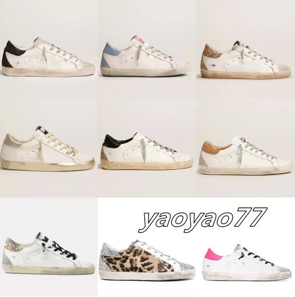 

new release italy brand women sneakers super star shoes luxury golden sequin classic white do-old dirty designer man casual shoe, Black