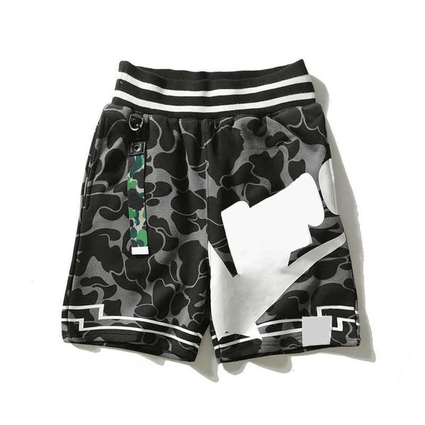 

fashion mens shorts designer summer beach pants young pattern print loose streetwear size m-3xl people students camouflage, White;black