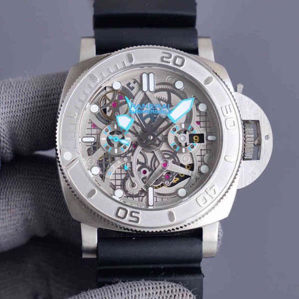 

peinahai sneaking series apm1108 multi-functional vintage hollow out men's boutique wristwatch with super waterproof luminous, Slivery;brown