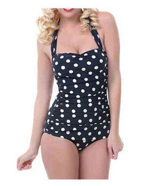 

dot skirt wave one piece fat woman swimsuit, White;black