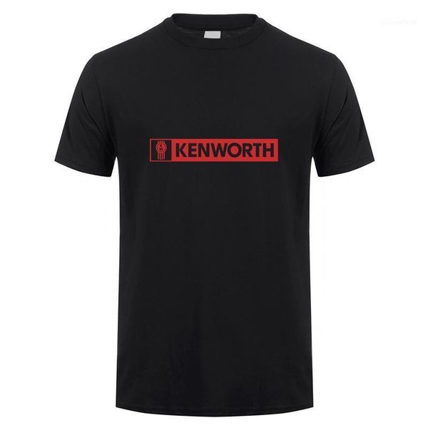 

men's t-shirts men's summer kenworth truck t shirts fashion short sleeve cotton o-neck men t-shirt -054, White;black