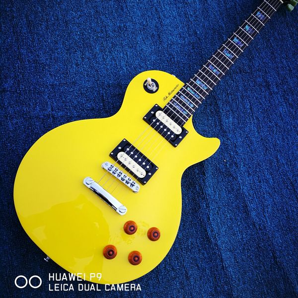 

custom shop brand new yellow 6 string lp electric guitar