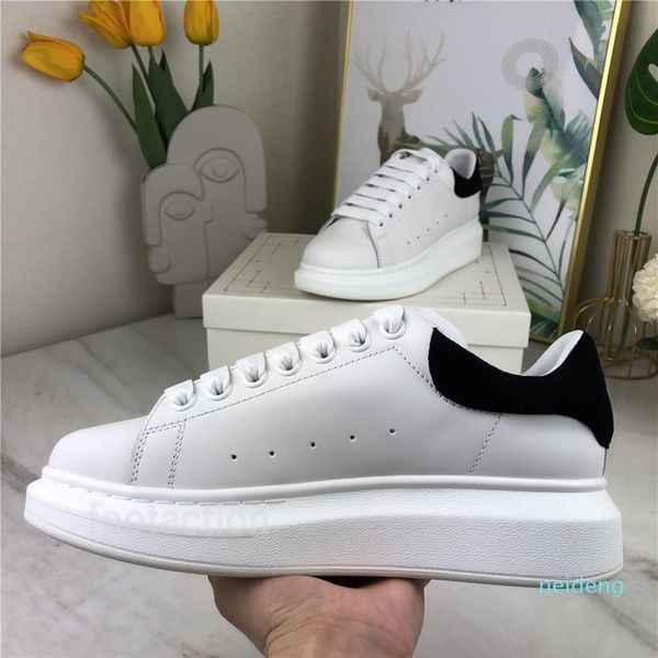 

2021 with box men casual shoes matte leather platform handmade chaussures woman dress shoe grey velvet scarpe sports235c, Black