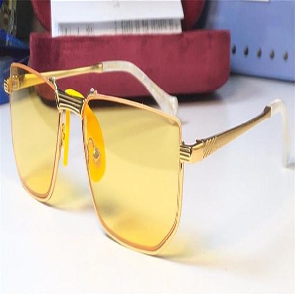 

new fashion design sunglasses 0627 small frame square special design frame avant-garde uv400 protective glasses234l, White;black