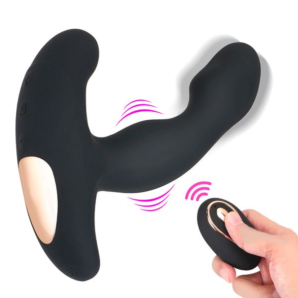 Silicone Wireless Vibrator Massager massager masculino USB Recharge Dildo Prostate Estimulador Plugues Anal