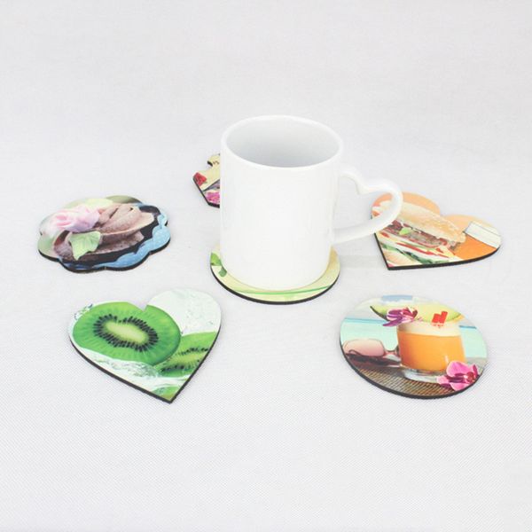 

blank sublimation wooden table mats mdf decoration heat transfer insulated safety table coasters diy ornaments cup pads for coffee tea b5