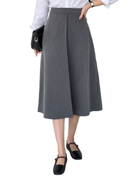 

dazy high waist a-line skirt u012#, Black