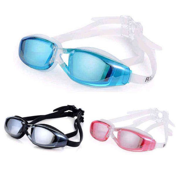 Neue verkauf Schwimmbrille männer Anti-Fog professionelle Erwachsene silikon Wasserdichte brille arena schwimmen brillen Meer Schwimmen gläser G220422