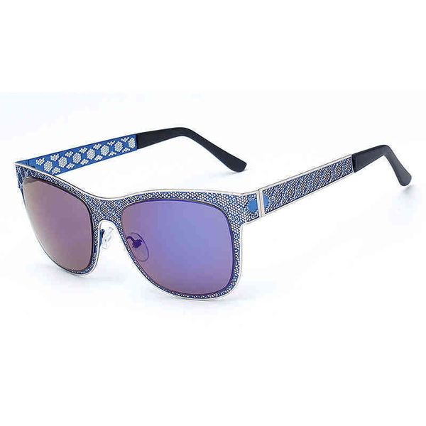 

metal hollowed out carved sunglass 713, White;black