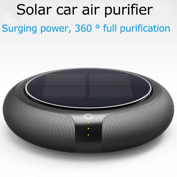 

car air purifier vehicle home oxygen no noise solar power filter cleaner purify high speed ionizer anion air purifier