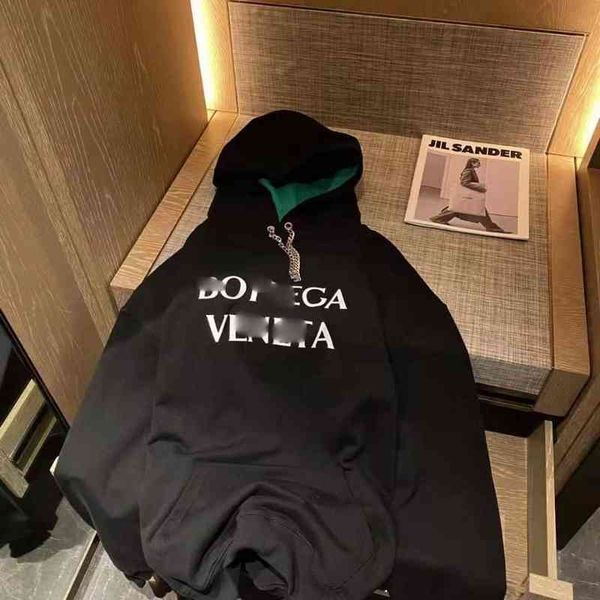 

brand bottegas luxury venetas's jimo fashion brand 22 spring new chain green loose casual men's and women's le, Black