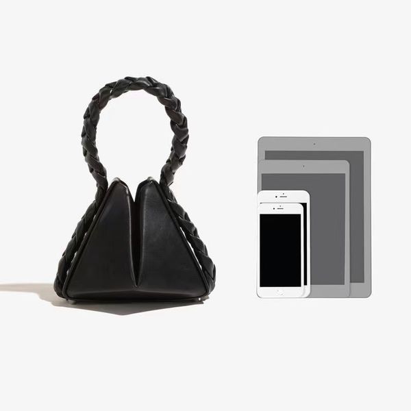 

fashion shoulder bag twist the handle decoration black design women handbag bags