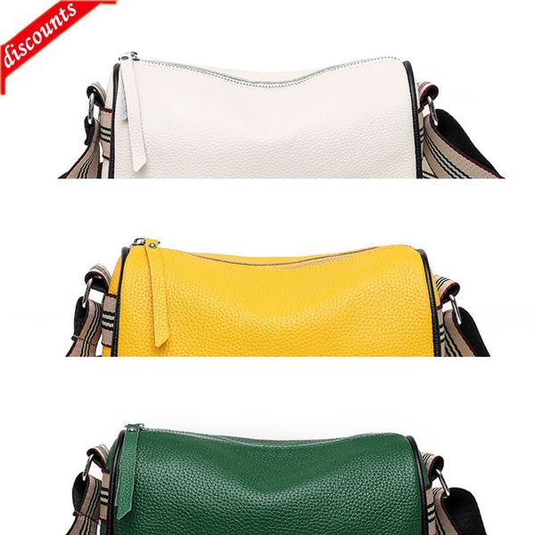 

cowhide 2022 new letter texture women's single large capacity quality shoulder messenger bag lady handbags